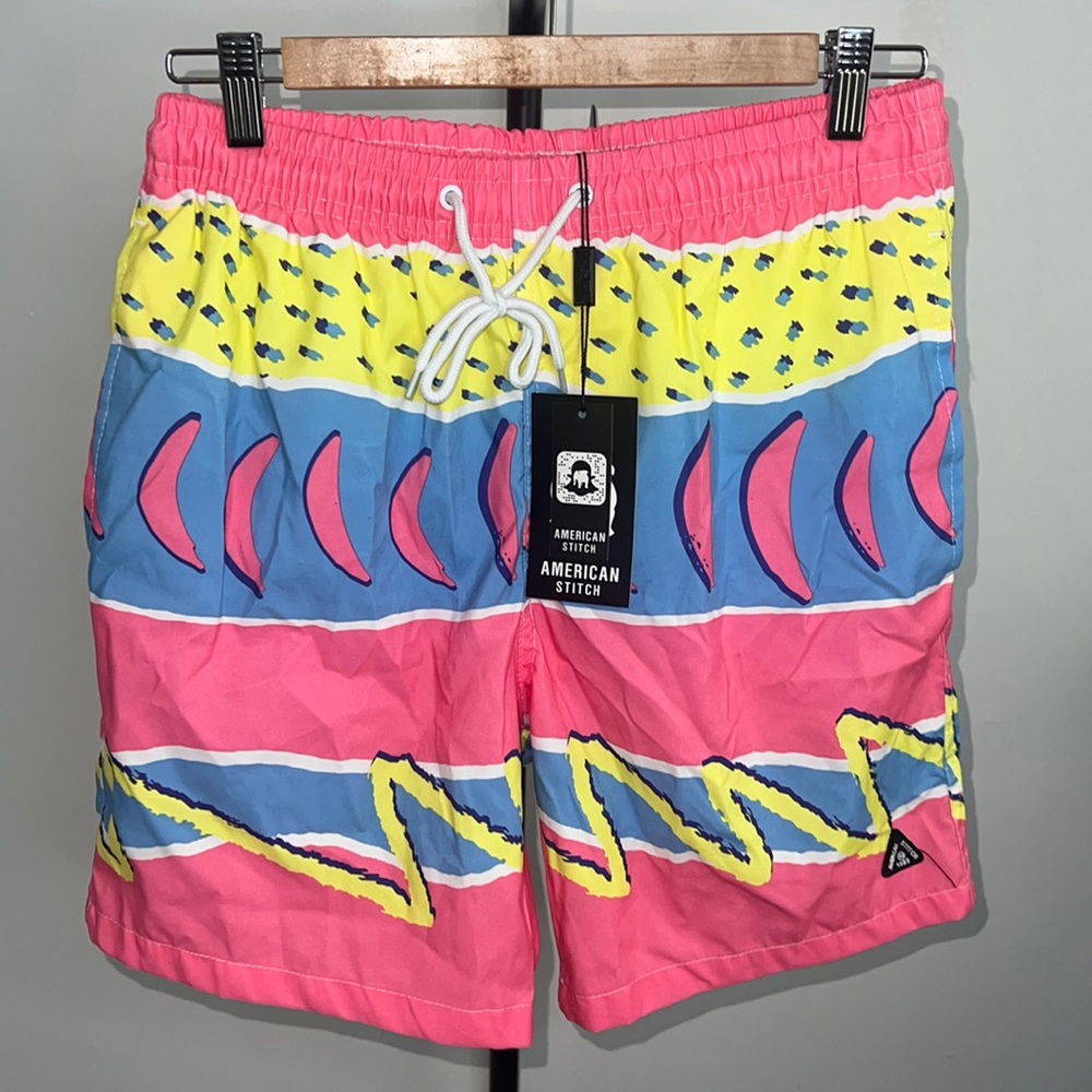 American Stitch Swim Trunks, Sz Medium